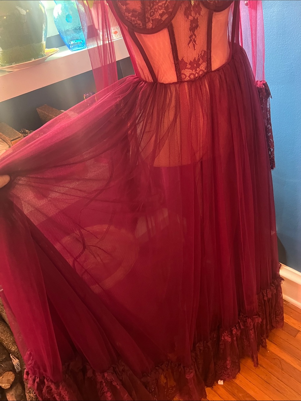 Widow "Dance with Death" gothic maxi dress from Dolls Kill - Picture 5 of 10